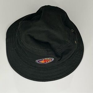 Vintage Phoenix Suns Bucket Hat NBA Basketball Y2K Black Canvas w/Sun's Logo